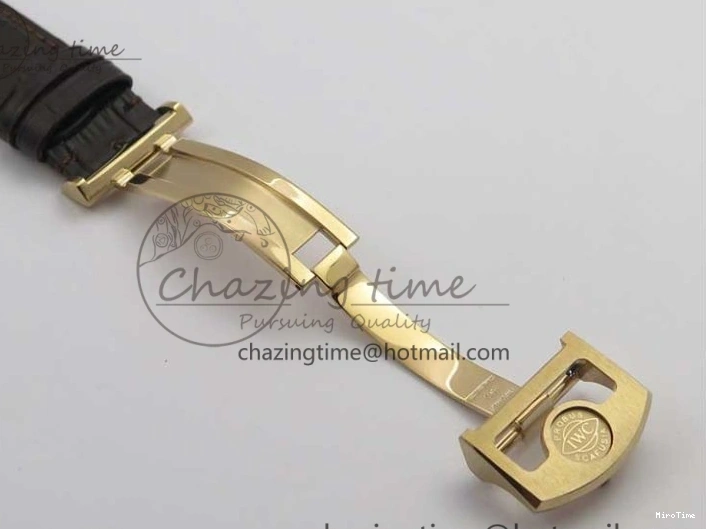 MIROTIME 0108 Portugieser Chrono  42 IW390406 RG ZF 1:1 Best Edition Blue Dial on Brown Leather Strap A Durable 7129